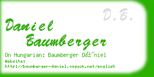 daniel baumberger business card